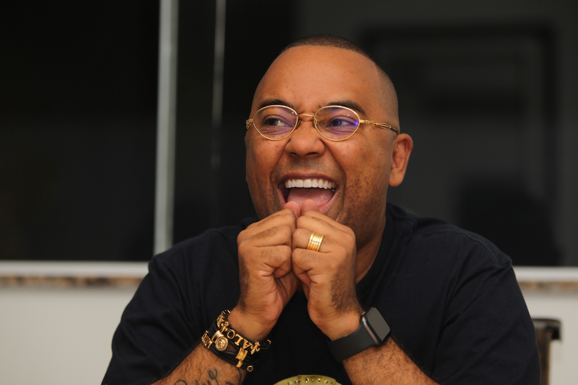 Rio de Janeiro 28/08/2019 - Jorge Aragão e Dudu Nobre e outros três parceiros fazem samba enredo para Unidos da Tijuca. Foto: Luciano Belford/Agencia O Dia - Luciano Belford/Agência O Dia