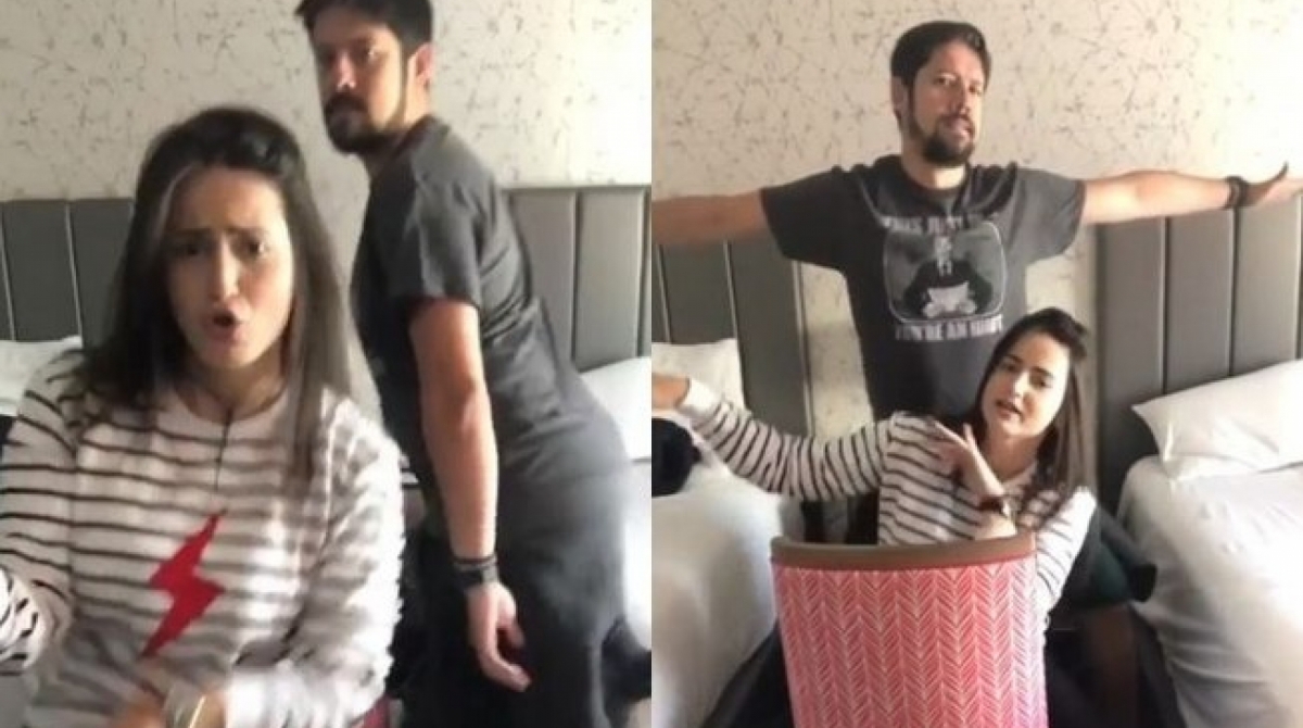 Phelipe Siani e Mari Palma dançam música de Backstreet Boys - Reprodução Instagram 