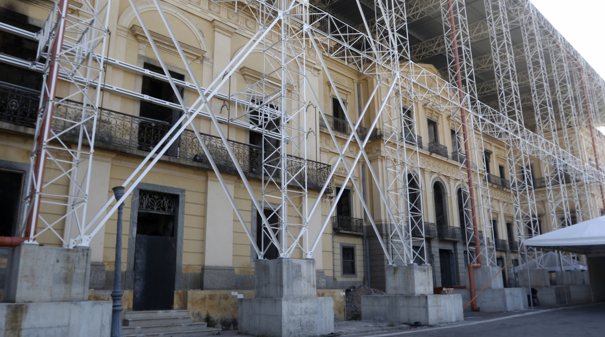 Inc&ecirc;ndio no museu aconteceu no dia 2 de setembro de 2018 - Reginaldo Pimenta / Ag&ecirc;ncia O Dia
