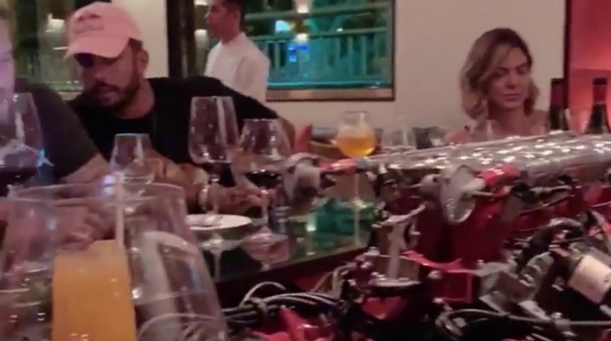 Pedro Scooby e Carol Sampaio jantam em restaurante de Eike Batista - Divulgação