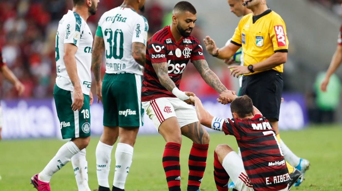 Rio, 01/09/2019, Campeonato Brasileiro jogo valido pela 17 rodada entre Flamengo x Palmeiras, Foto de Gilvan de Souza / Agencia O Dia