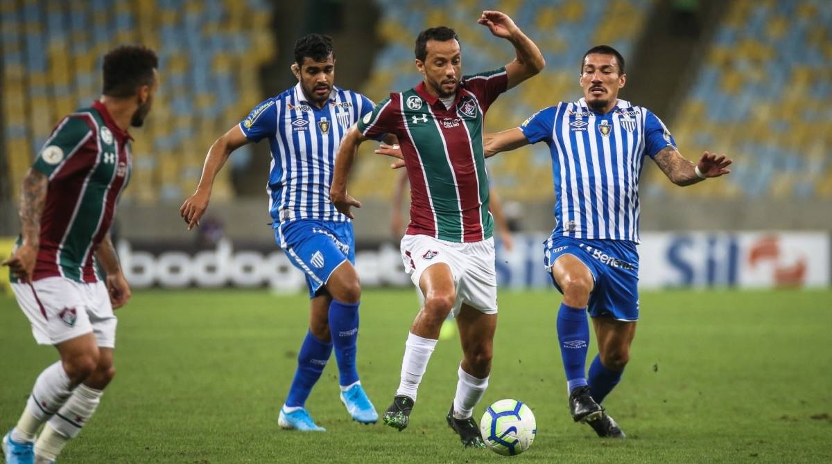 Rio de Janeiro - 02/09/2019 - Maracanã..Fluminense enfrenta o Avaí esta noite no Maracanã pela 17ª rodada do Campeonato Brasileiro 2019..FOTO: LUCAS MERÇON/ FLUMINENSE F.C. . .IMPORTANTE: Imagem destinada ao autor, seu uso comercial está vetado incondicionalmente por seu autor .É obrigatório mencionar o nome do autor ou usar a imagem....IMPORTANT: Image intended for creator. Commercial use is prohibited unconditionally by its author. It is mandatory to mention the name of the author or use the image....IMPORTANTE: Imágen para uso solamente ao autor. El uso comercial es prohibido por su autor. És mandatório mencionar el nombre del autor ao usar el imágen.