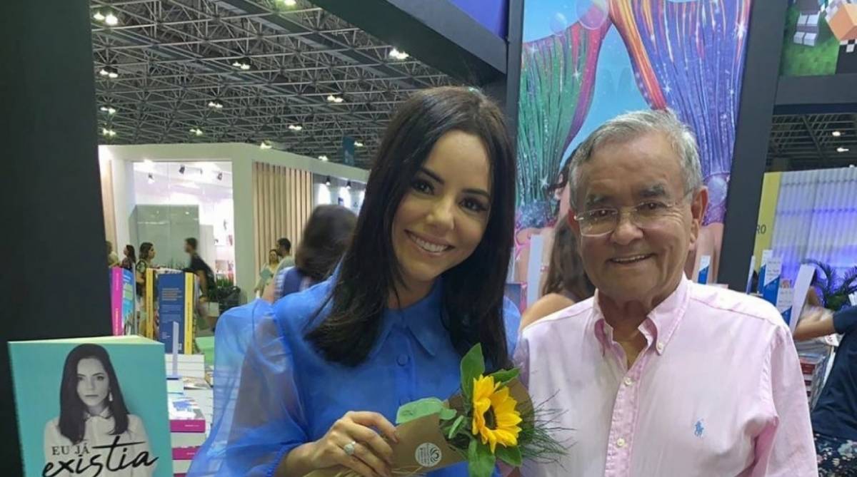 Monique Elias e o marido Itamar Serpa