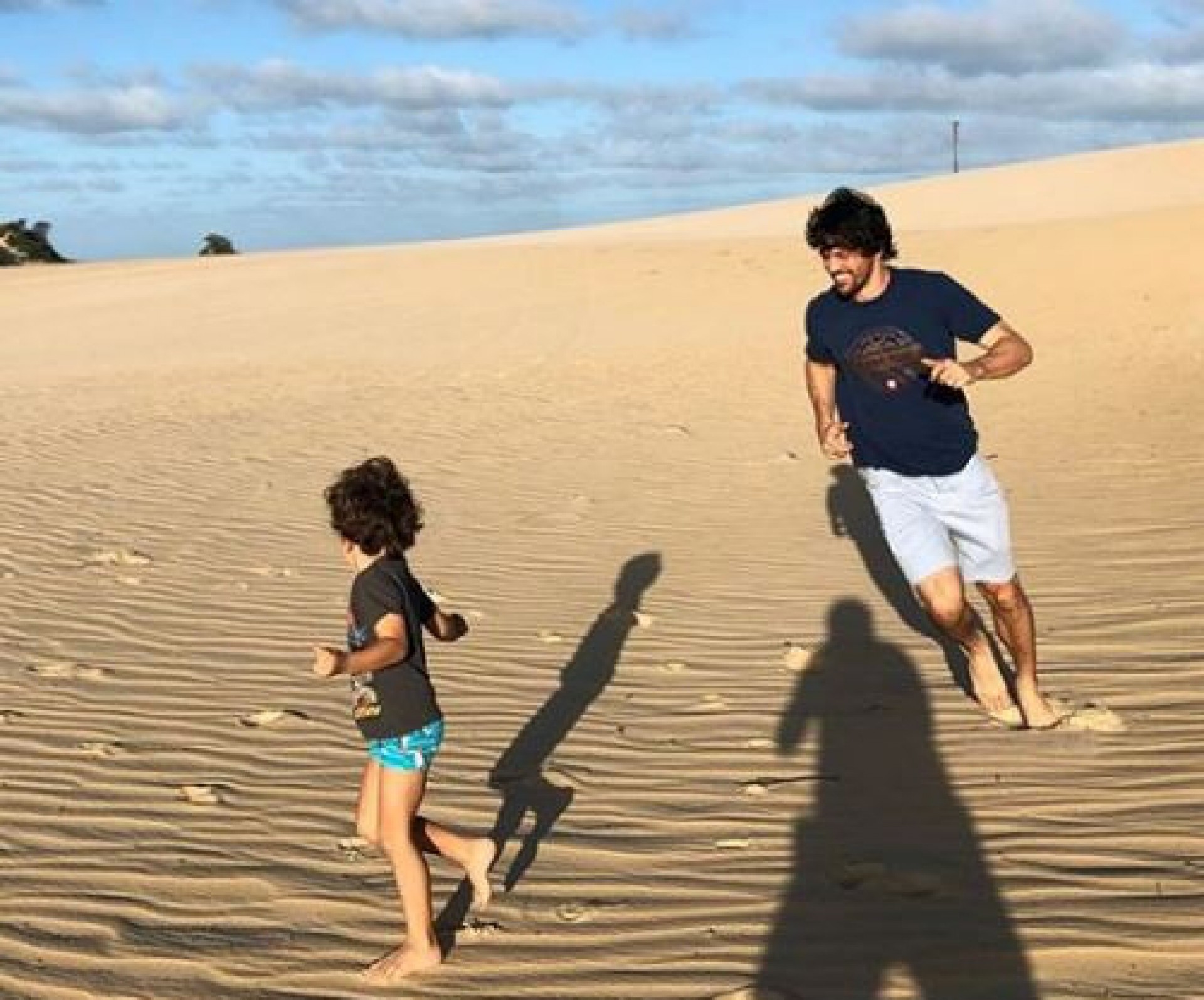 O deputado federal Fabio Faria com o filho Pedro - Beatriz Perez Freire da Silva