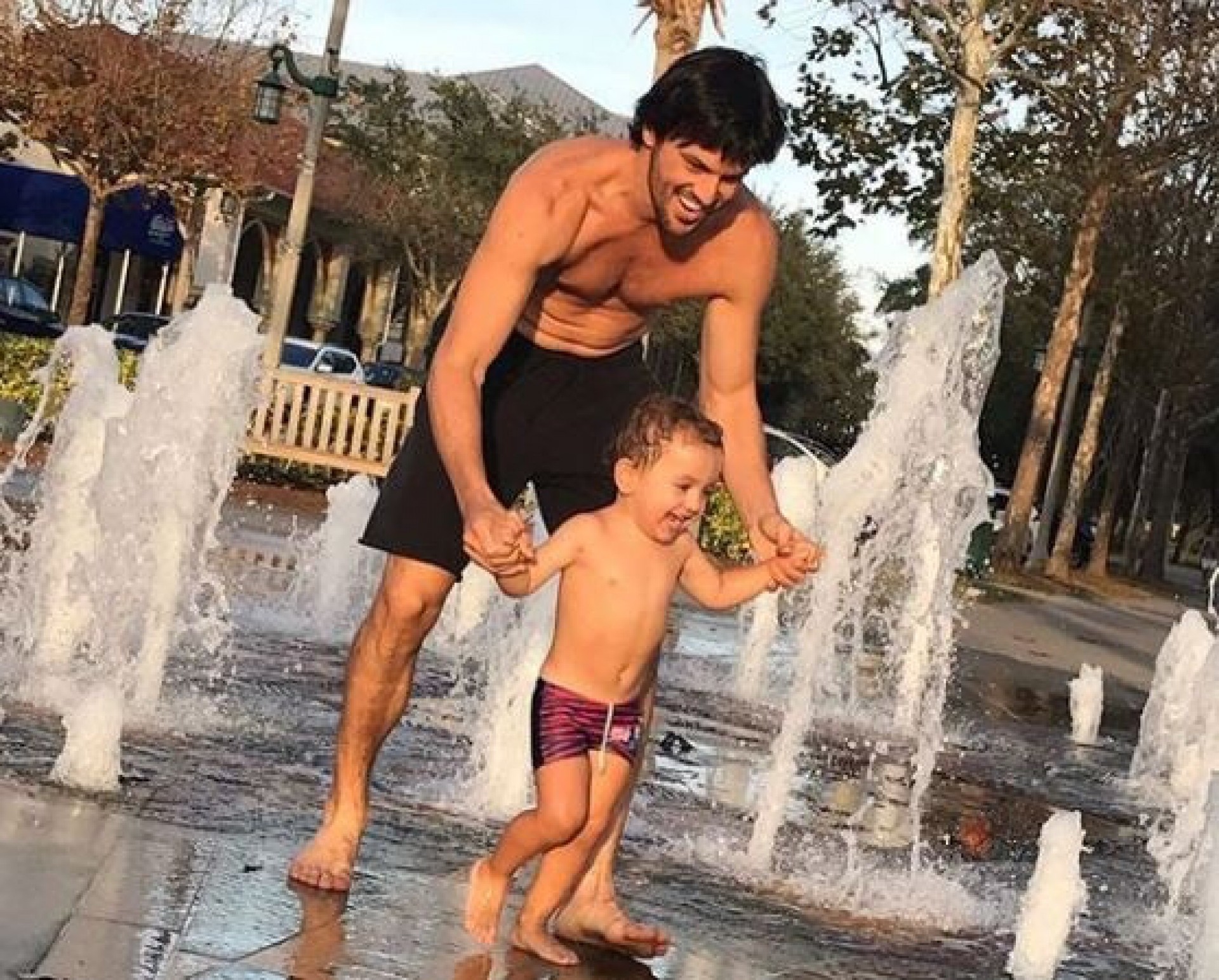 O deputado federal Fabio Faria com o filho Pedro - Beatriz Perez Freire da Silva