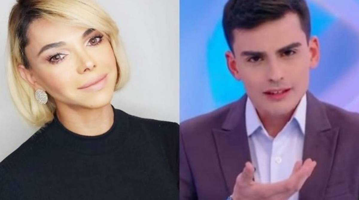 Léo Áquilla e Dudu Camargo protagonizaram climão no 'Domingo Legal' - Reprodução/Instagram