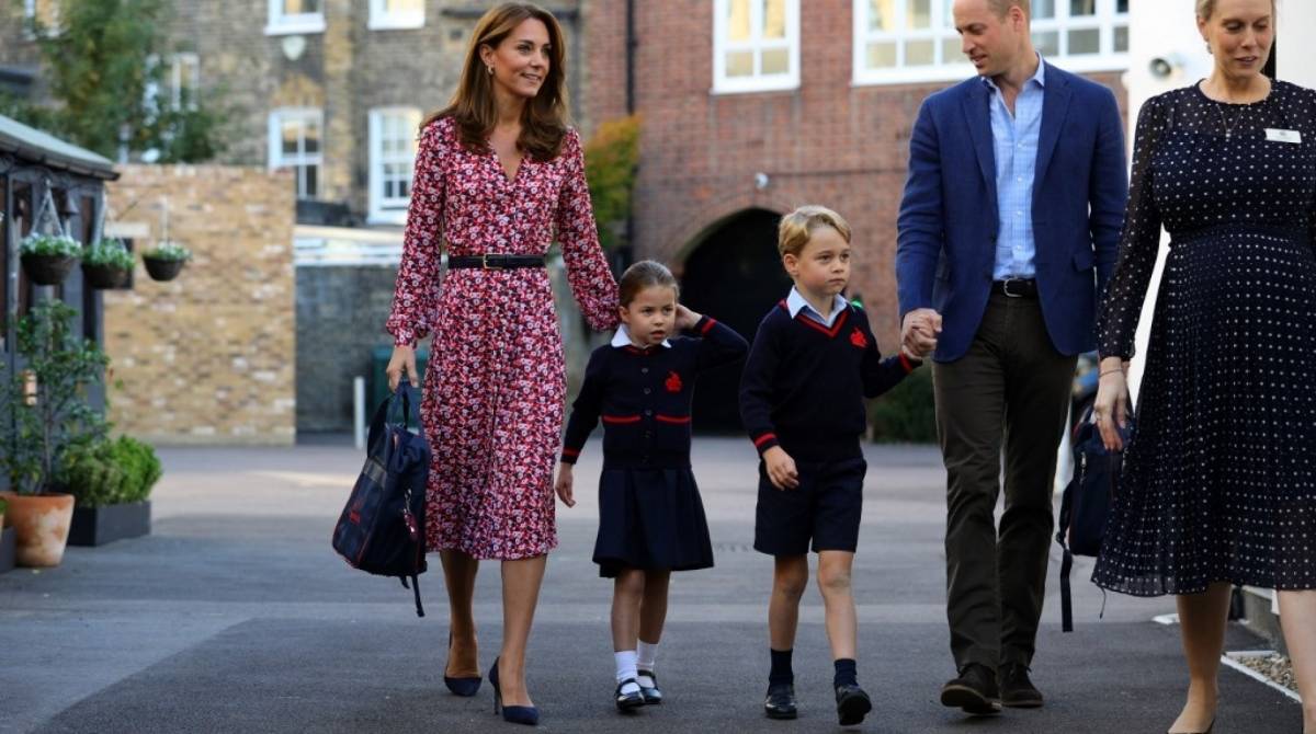 Primeiro dia de aula da princesa Charlotte - AFP