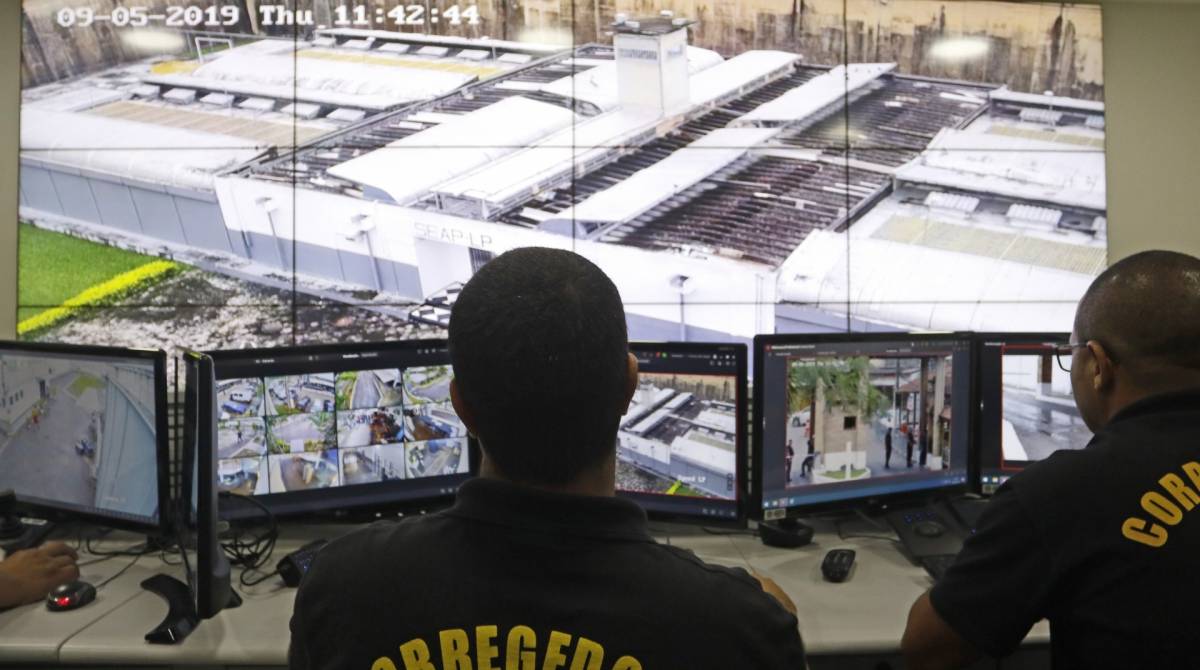 Rio de Janeiro - RJ - 05/09/2019 - Inauguraçao do Centro de Controle e Monitoramento do Seap, no complexo de presidios de Bangu, zona oeste do Rio- foto: Reginaldo Pimenta / Agencia O Dia