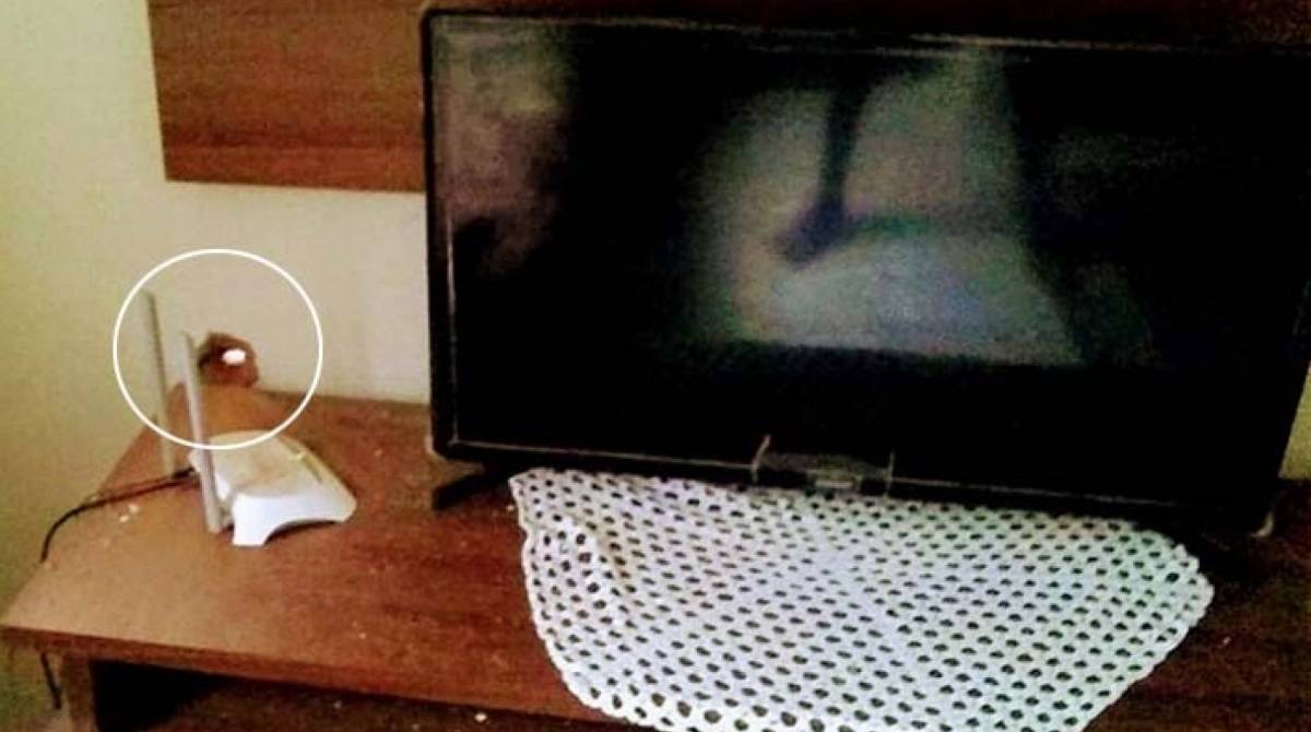 Tiros atingiram uma residência