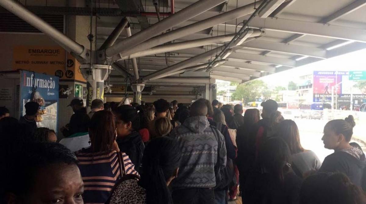 A estação Jardim Oceânico teve que ser fechada