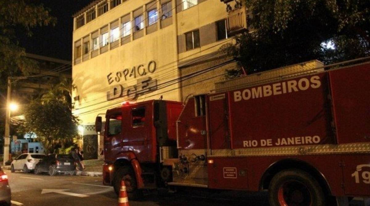 DCE UFF Fernando Santa Cruz tem princípio de incêndio na noite desta sexta-feira - Reprodução / Facebook
