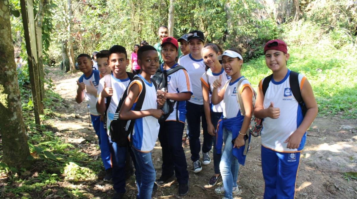 Estudantes do 5º ano tiveram um aprendizado diferente no Parque Municipal
