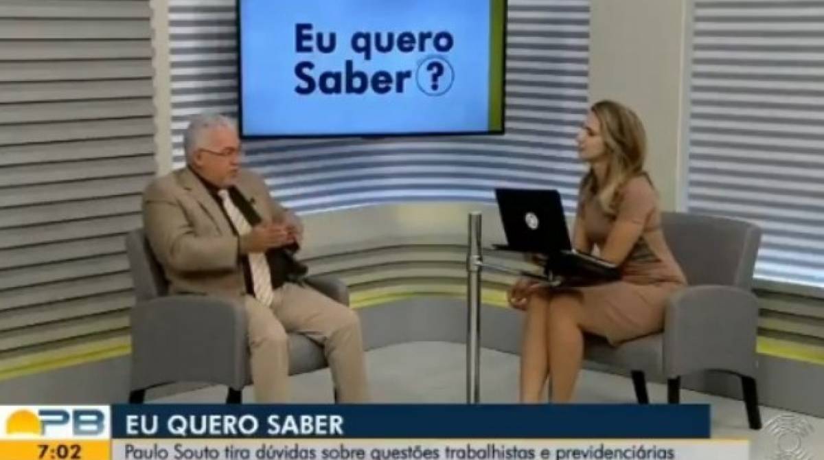 Paulo Souto no 'Bom Dia Paraíba'
