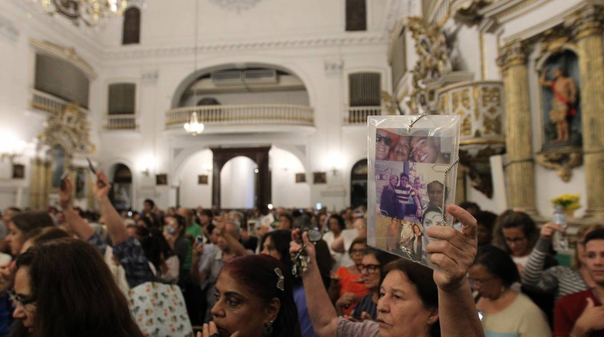 Rio de Janeiro - 11/09/2019  Missa em Honra a Sao Miguel Arcanjo, na Igreja Nossa Senhorada Gloria no Largo do Machado. Foto: Luciano Belford/Agencia O Dia