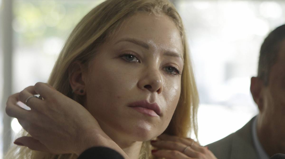 Rio,11/09/2019- CIDADE DA POLICIA-DRCI, Najila Trindade chega à DP para prestar depoimento no Rio sobre divulgaçao de imagens intimas por Neymar. Na foto, Najila Trindade .Foto: Cléber Mendes/Agência O Dia