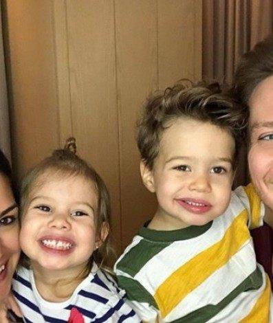 Michel Teló, Thaís Fersoza e os filhos - Reprodução Instagram
