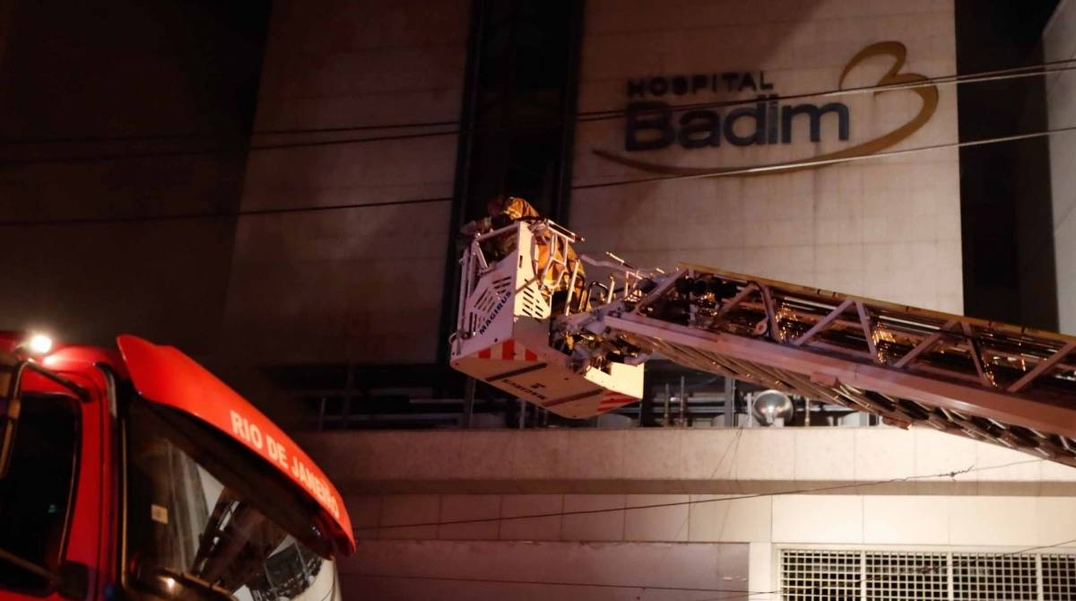 Rio, 12/09/2019, Incendio no Hospital Badim, Foto de Gilvan de Souza / Agencia O Dia - Gilvan de Souza / Agencia O Dia