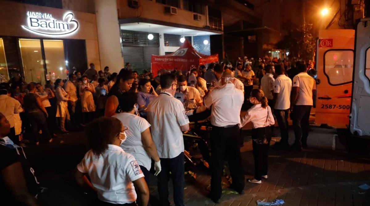Rio, 12/09/2019, Incendio no Hospital Badim, Foto de Gilvan de Souza / Agencia O Dia