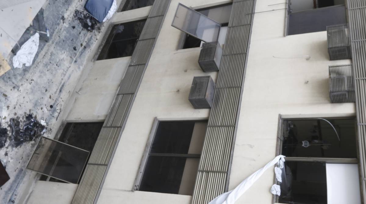 Rio de Janeiro - RJ  - 13/09/2019 - Incendio Hospital - foto: Reginaldo Pimenta / Agencia O Dia