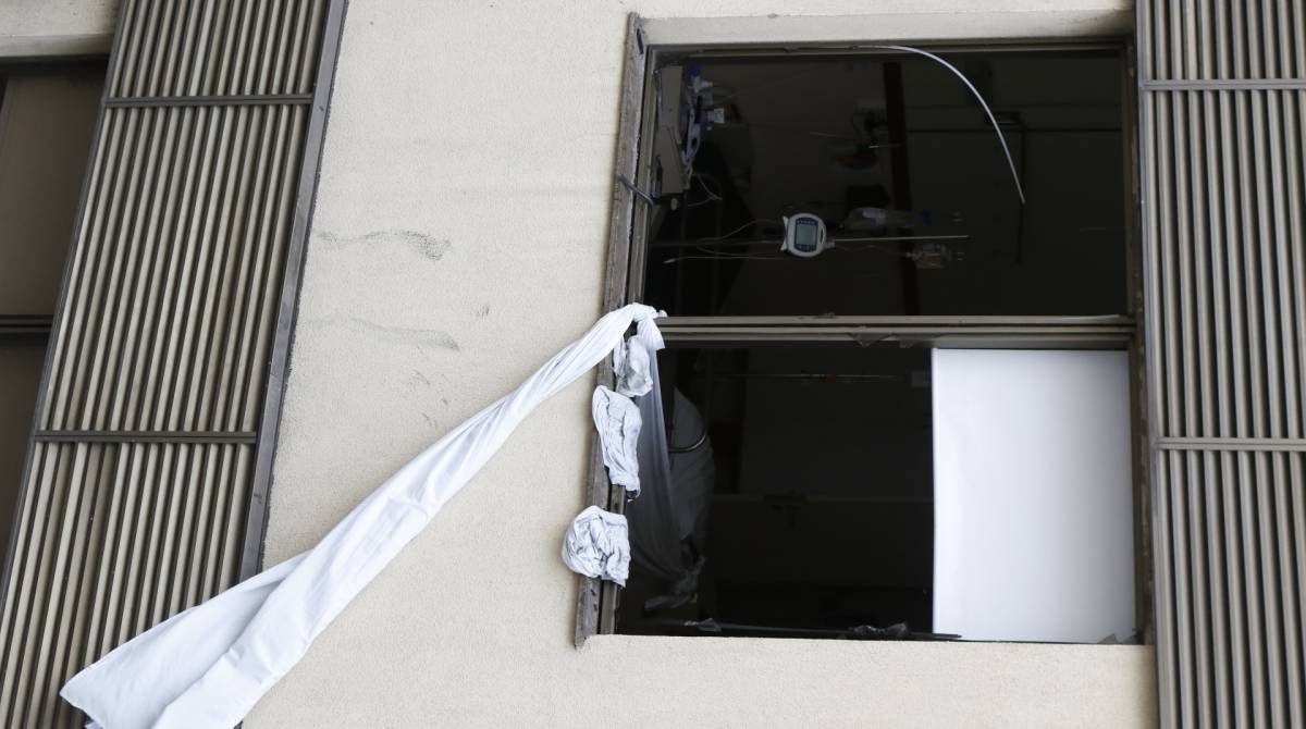 Rio de Janeiro - RJ  - 13/09/2019 - Incendio Hospital - foto: Reginaldo Pimenta / Agencia O Dia - Reginaldo Pimenta / Agencia O Dia