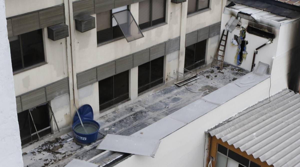 Inc&ecirc;ndio no Hospital Badim come&ccedil;ou na quinta-feira - Reginaldo Pimenta / Agencia O Dia