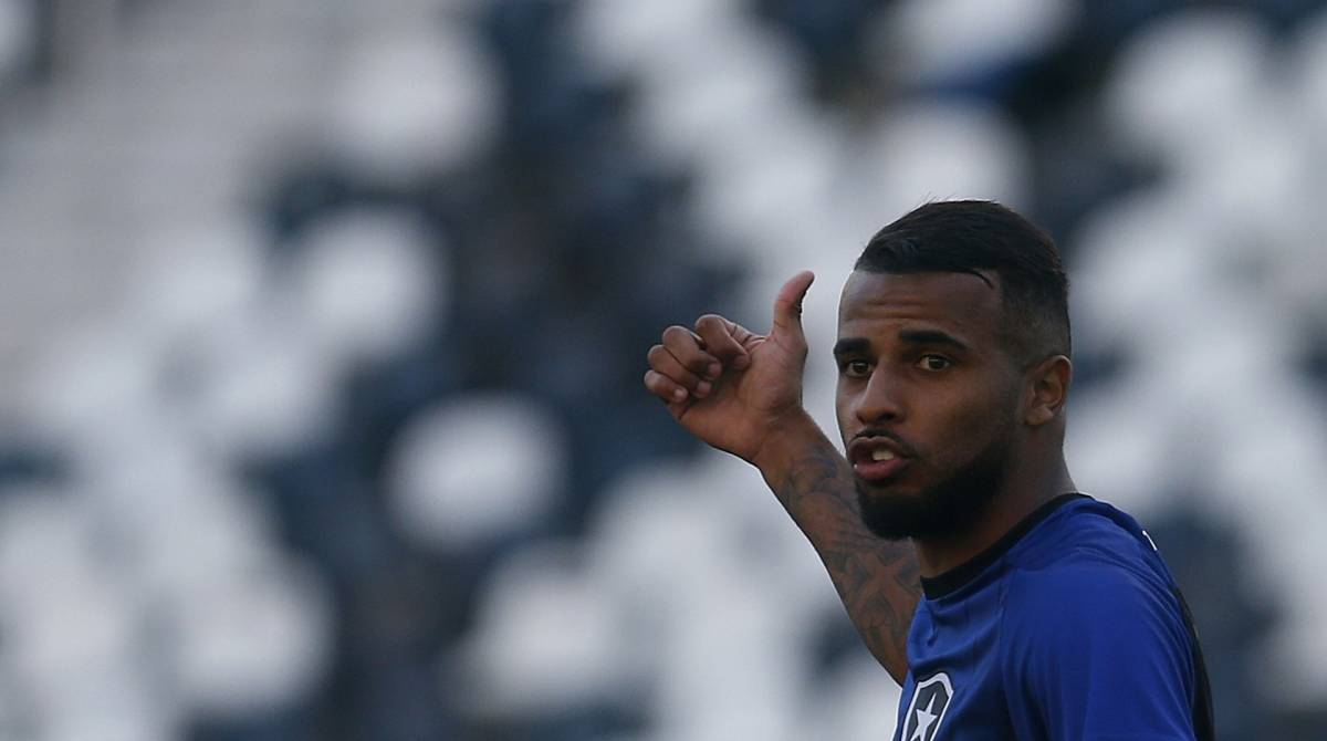 Alex Santana.Treino do Botafogo no Estadio Nilton Santos. 27 de Julho de 2019, Rio de Janeiro, RJ, Brasil. Foto: Vitor Silva/Botafogo. Imagem protegida pela Lei do Direito Autoral Nº 9.610, DE 19 DE FEVEREIRO DE 1998.