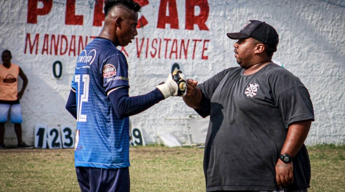 Felippe Fernandes, preparador de goleiros do Rio São Paulo, clube da Terceira Divisão do Carioca
