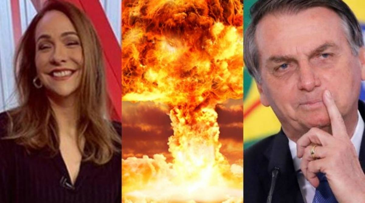 Maria Beltrão e Bolsonaro
 - Divulgação