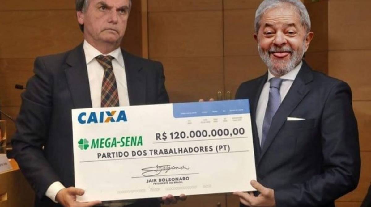 Memes bombaram após assessores do PT ganharem na Mega-Sena - Reprodução do Twitter