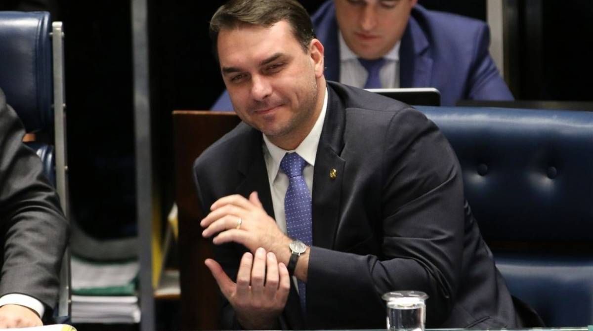 O senador Flávio Bolsonaro - Fabio Rodrigues Pozzebom / Agência Brasil