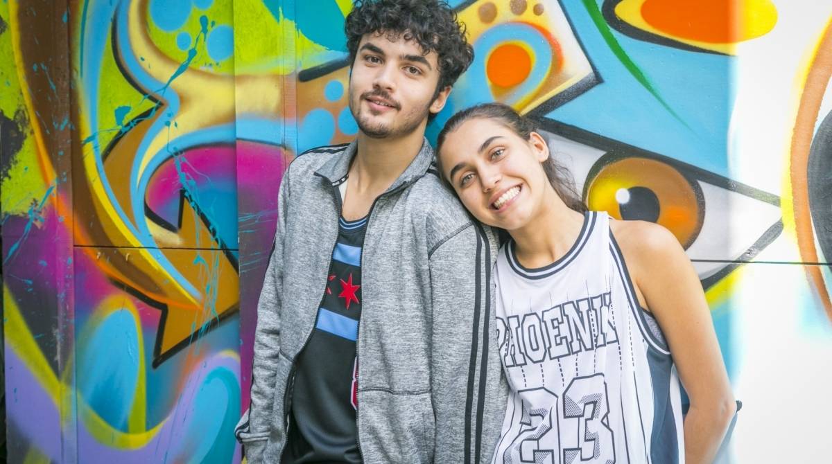 Vicente (Gabriel Contente) e Gabriela (Giovanna Coimbra) - Divulgação / TV Globo