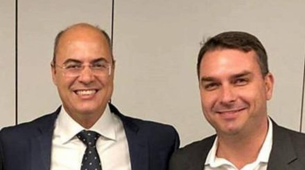 Witzel, Flávio Bolsonaro - Divulgação Instagram 