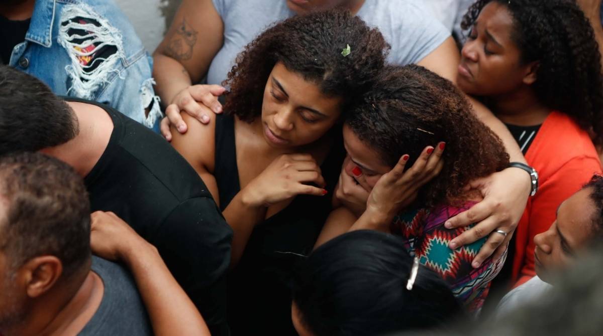 Rio, 22/09/2019, Enterro da menina Agatha no Cemiterio de Inhauma zona norte do Rio, foto de Gilvan de Souza / Agencia O Dia