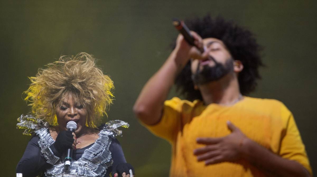 Rio de Janeiro - 24/09/2019 - Evento teste do Rock In Rio. Na foto acima o Elza Soares. Foto: Luciano Belford/Agencia O Dia - Luciano Belford/Agência O Dia