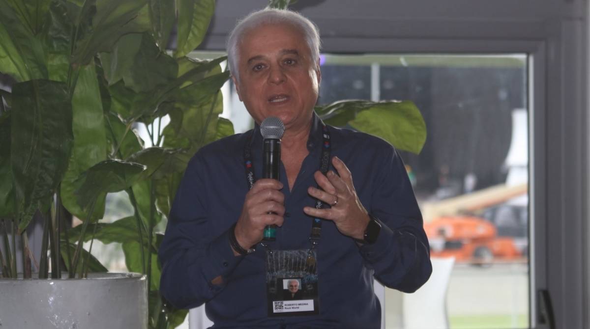 Roberto Medina durante coletiva de imprensa do Rock In Rio 2019