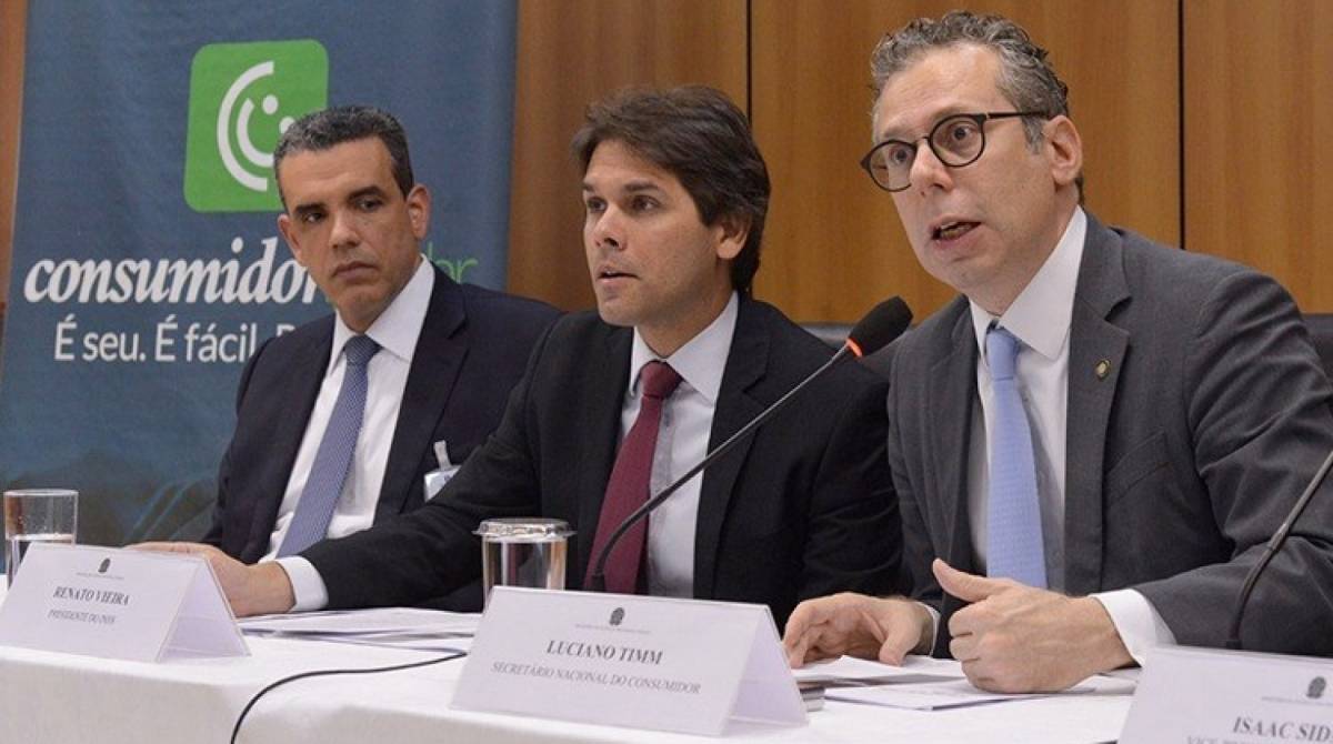 A medida para proteger aposentados foi anunciada ontem por representantes de bancos, INSS e Senacon - Divulgação Ministério da Justiça