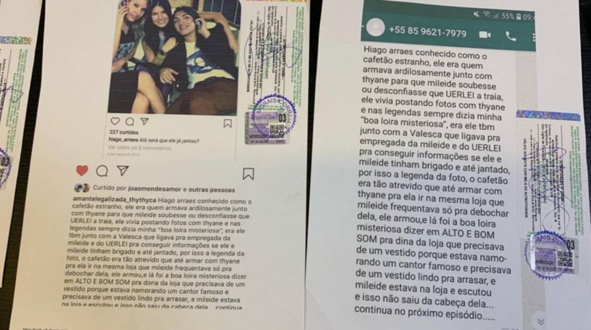 Dona Bill expõe provas autenticadas do processo