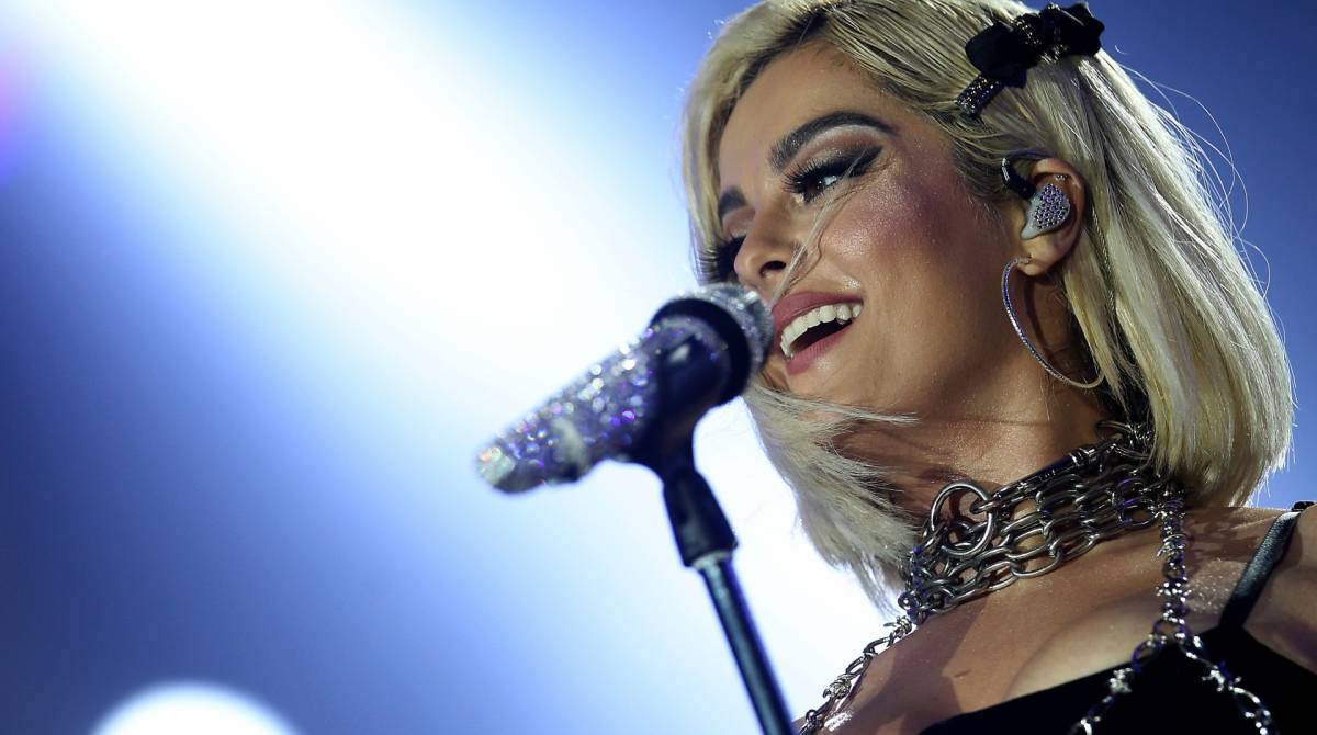 Rio de Janeiro - 27/09/2019 -  BEBE REXHA durante show no Palco Mundo do Rock In Rio 2019. Foto: Luciano Belford/Agencia O Dia