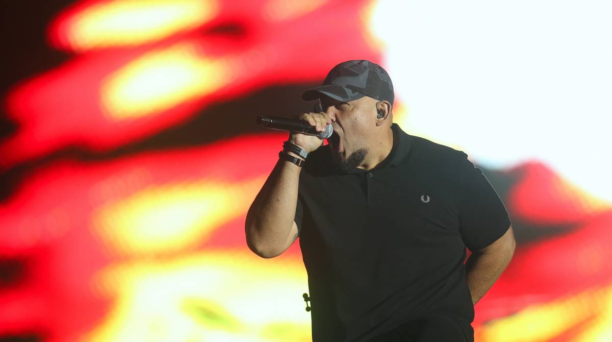 28 09 2019 - Rock in Rio - Palco Mundo  com as bandas de rock CPM 22 + RAIMUNDOS. Foto: Daniel Castelo Branco / Agencia O Dia