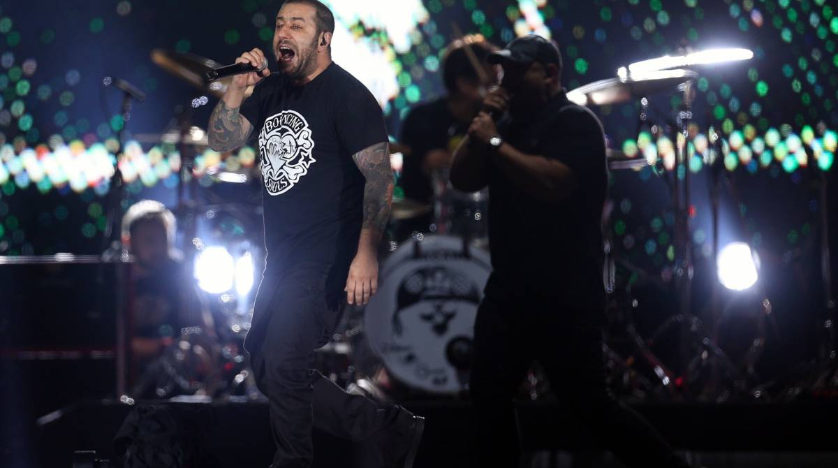 28 09 2019 - Rock in Rio - Palco Mundo  com as bandas de rock CPM 22 + RAIMUNDOS. Foto: Daniel Castelo Branco / Agencia O Dia - Daniel Castelo Branco