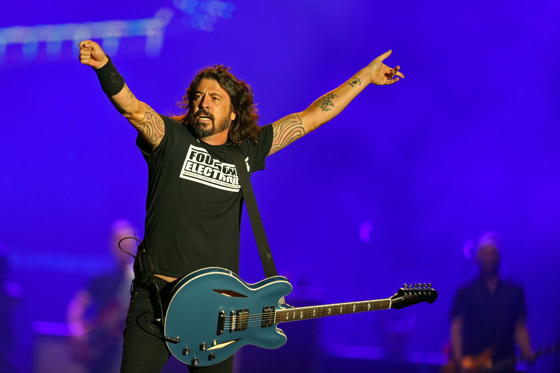 28 09 2019 - Rock in Rio - Palco Mundo  com a banda Foo Fighters. Foto: Daniel Castelo Branco / Agencia O Dia - Daniel Castelo Branco