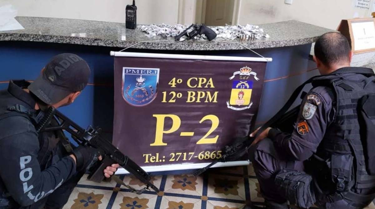 Material encontrado na operação