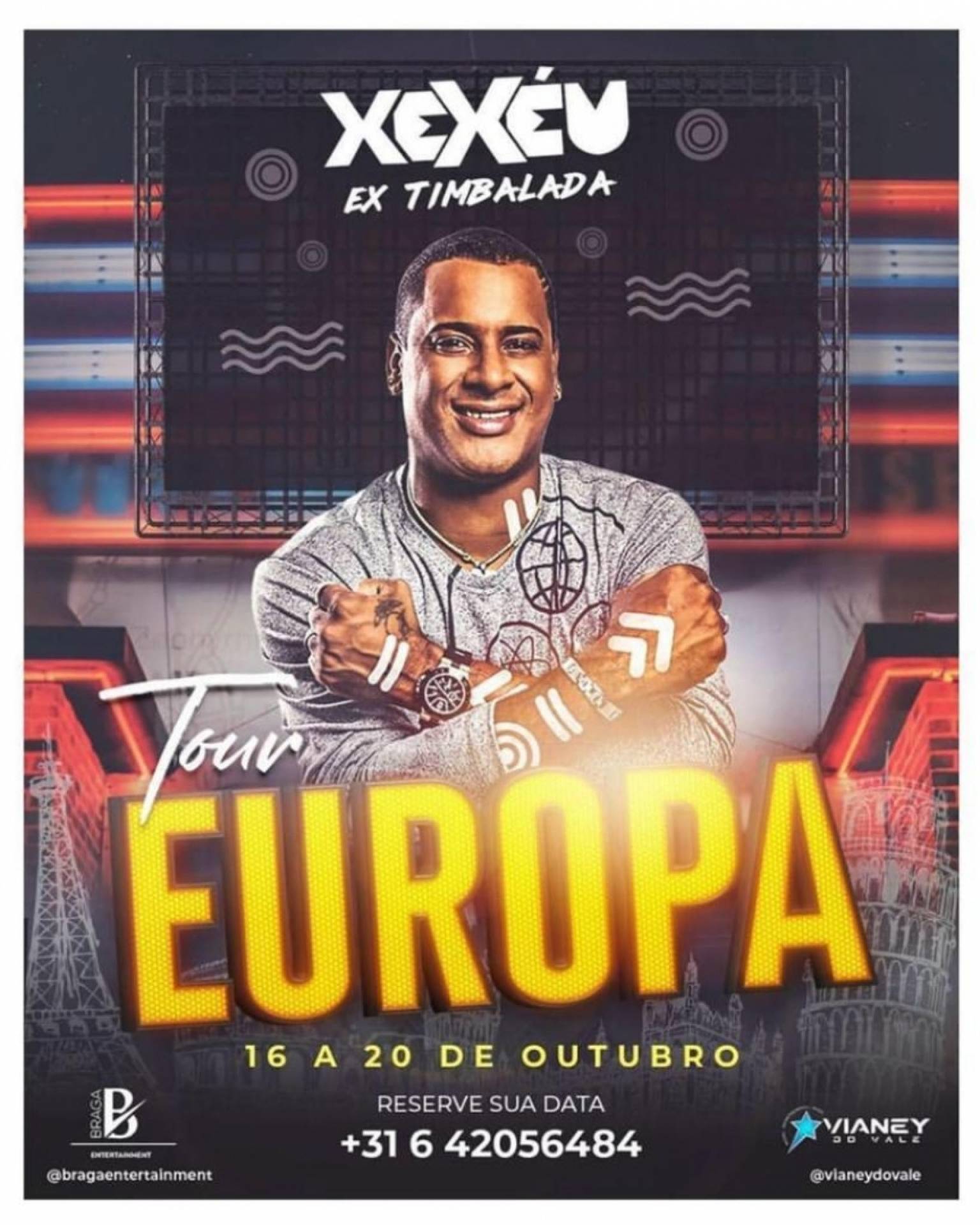 Xexéu ex-Timbalada deve sair em turnê pela Europa  - reprodução Instagra