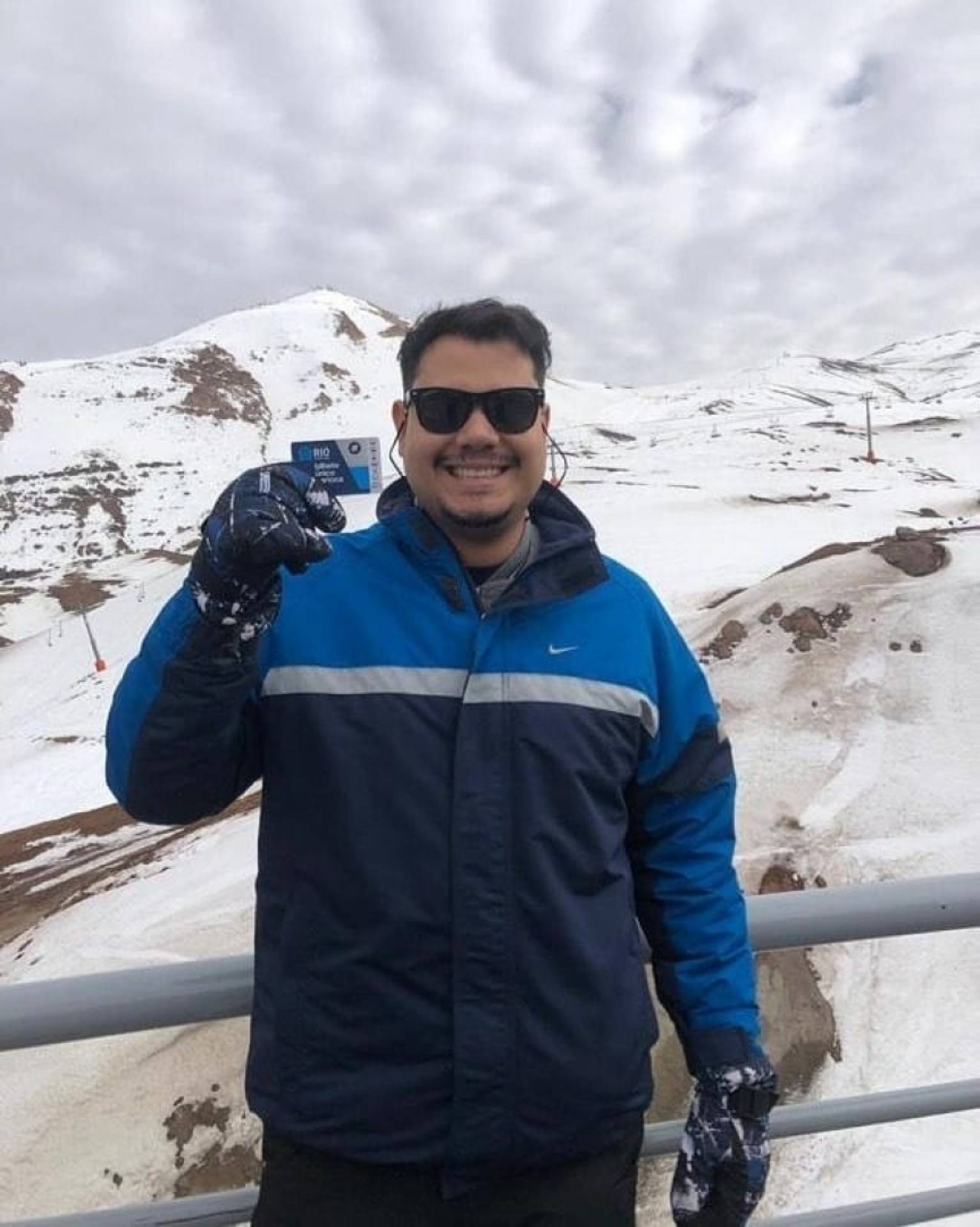 Anderson Lima foi para a Cordilheira dos Andes com o RioCard