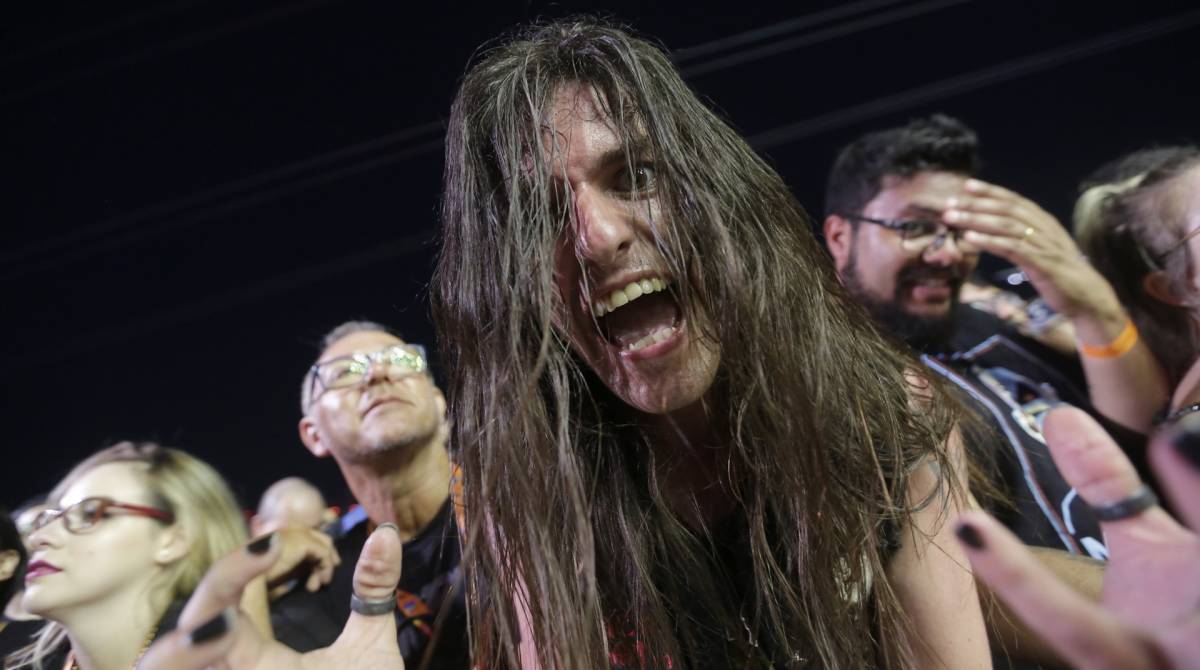 Rio de Janeiro - 04/10/2019 -  Publico durante show da banda Sepultura no Palco Mundo do Rock In Rio 2019. Foto: Luciano Belford/Agencia O Dia