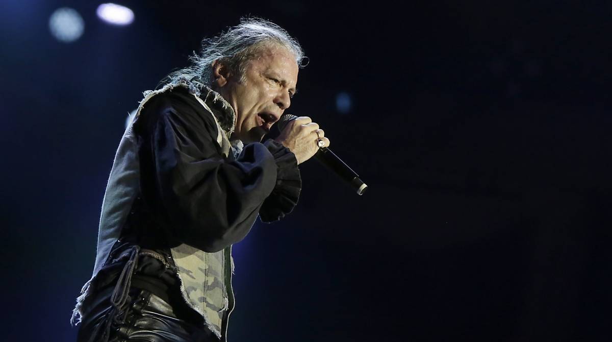 Rio de Janeiro - 04/10/2019 -  O vocalista do Iron Maiden Bruce Dickinson durante show no Palco Mundo do Rock In Rio 2019. Foto: Luciano Belford/Agencia O Dia