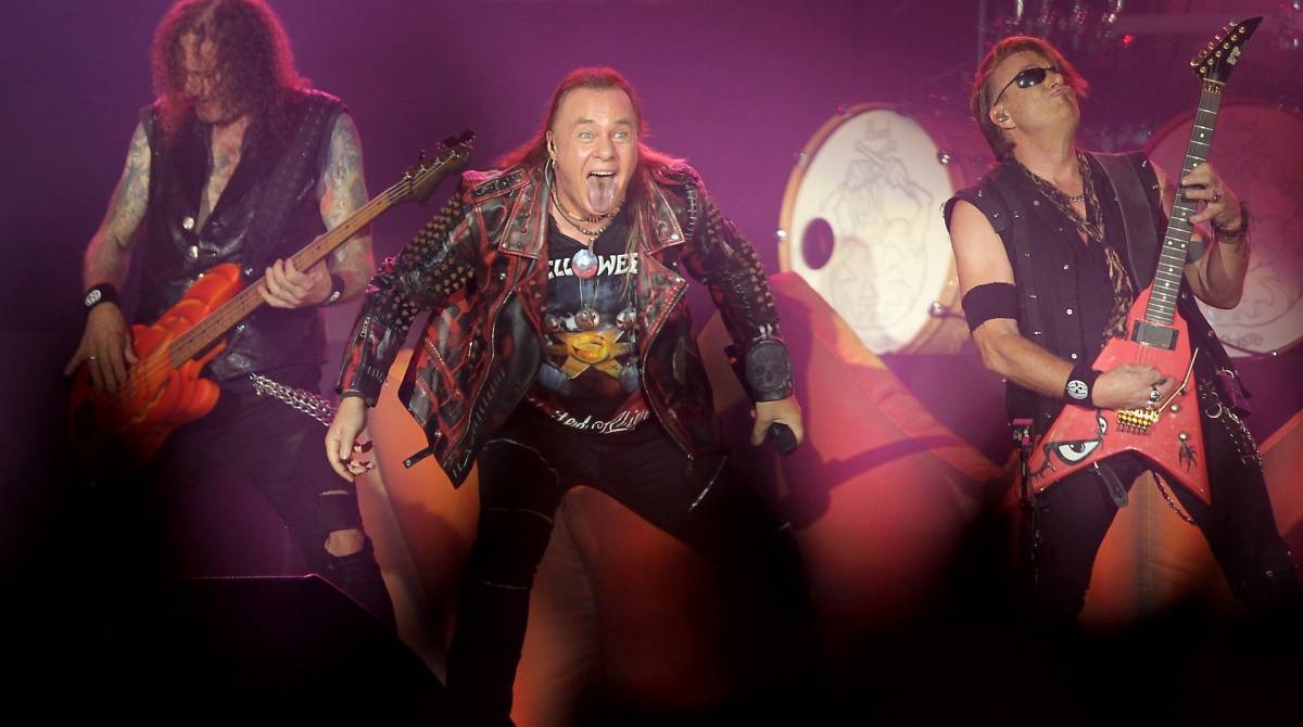 Helloween fez show com tr&ecirc;s vocalistas