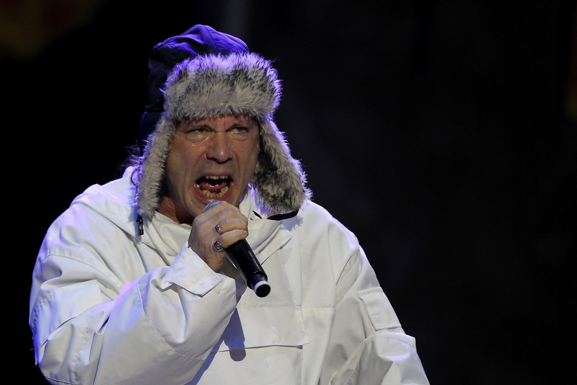 Rio de Janeiro - 04/10/2019 - O vocalista do Iron Maiden Bruce Dickinson durante show no Palco Mundo do Rock In Rio 2019. Foto: Luciano Belford/Agencia O Dia - Luciano Belford/Agência O Dia