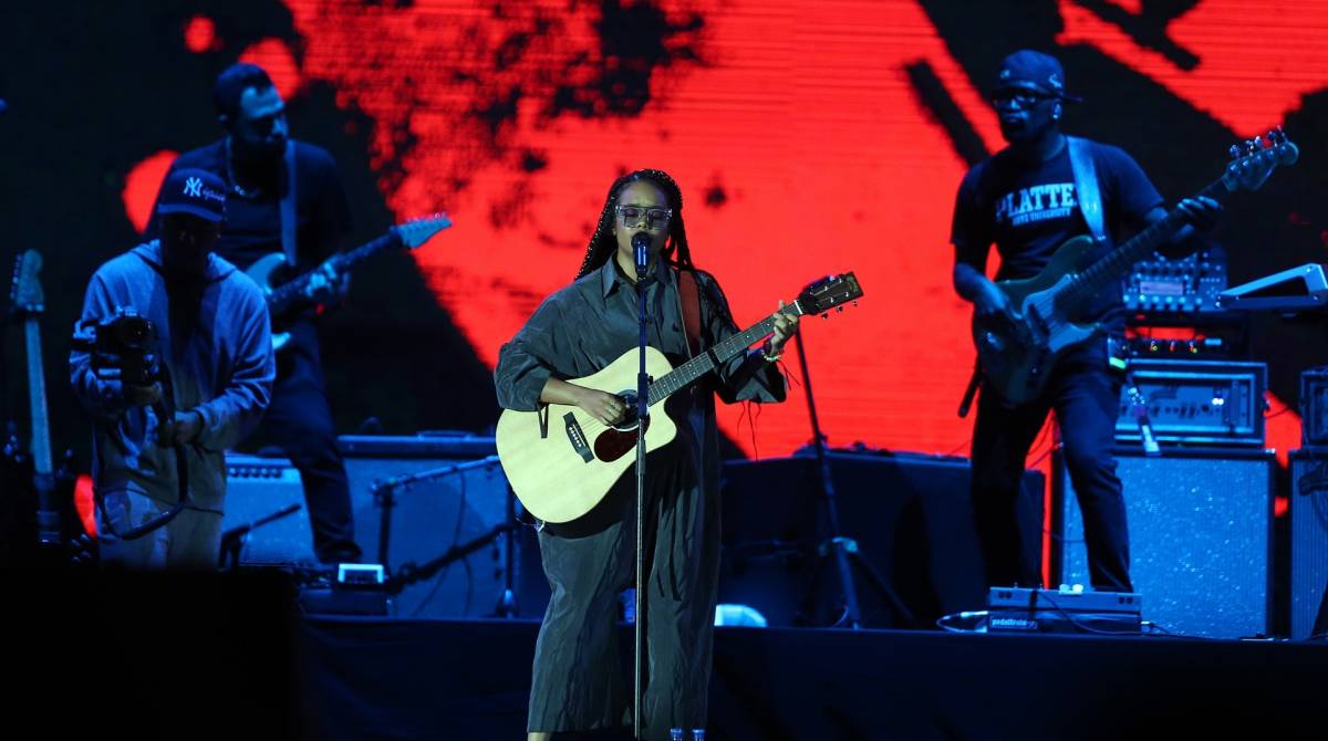 Rock in Rio - O show da H.E.R no palco Mundo. Foto: Daniel Castelo Branco / Agencia O Dia.