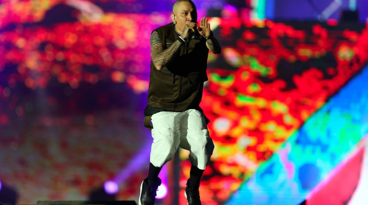 Rock in Rio - O show da banda Black Eyed Peas no palco Mundo. Foto: Daniel Castelo Branco / Agencia O Dia.